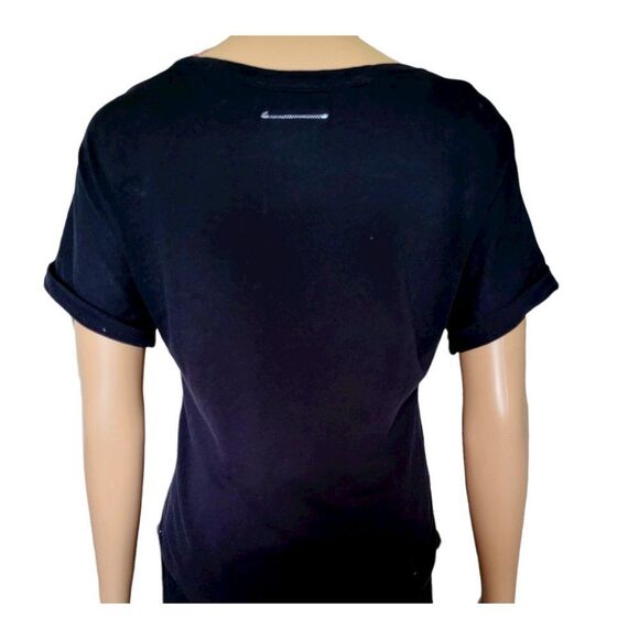 WHITE Scoop Neck Short Sleeve T-Shirt - Picture 2 of 3